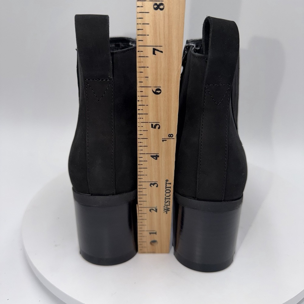 Vionic Women's Sz 8.5‎ Wilma Black Ankle Bootie Waterproof Nubuck Leather - Picture 5 of 8